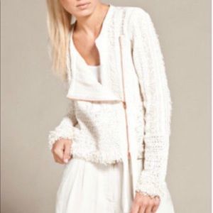 Alexander wang cropped moto jacket size S/M